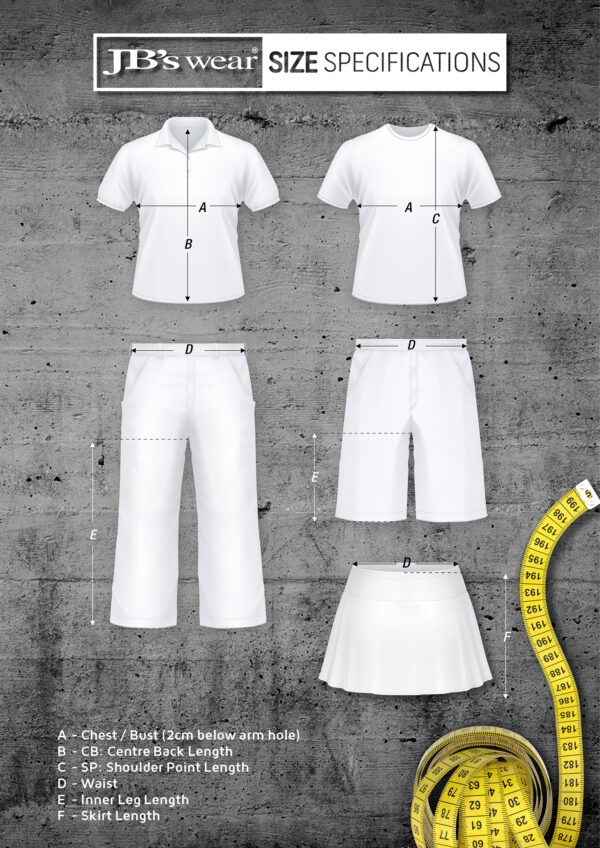 A, SIZING SPECIFICATIONS