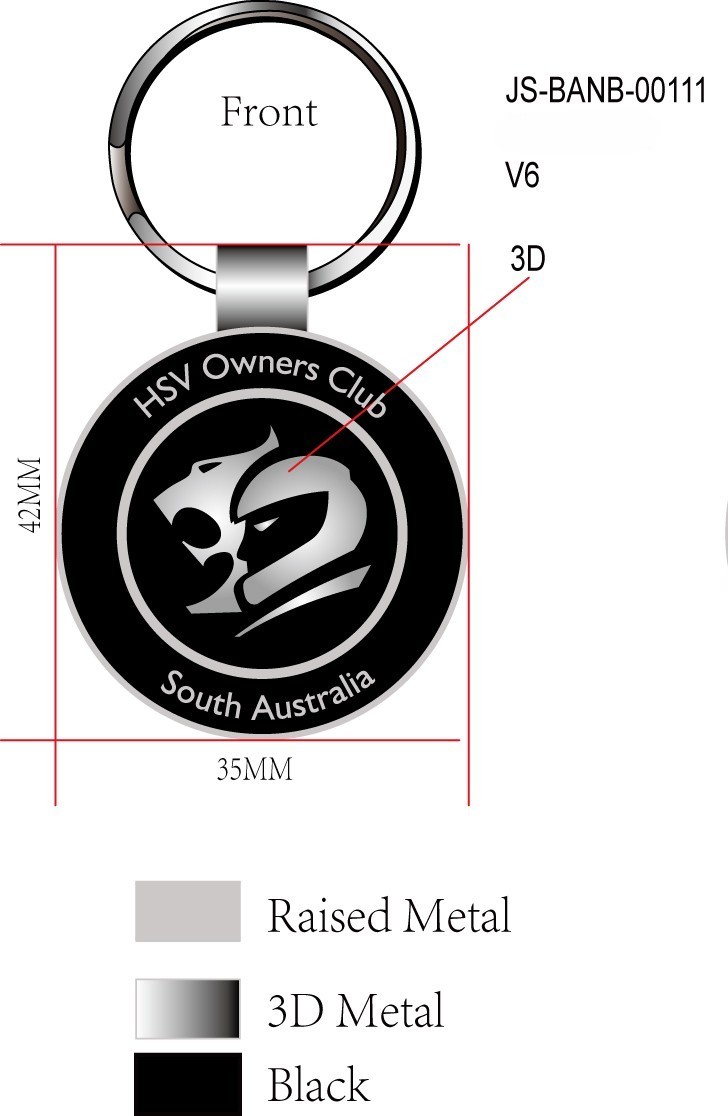 HSVOCSA Key Ring NEW