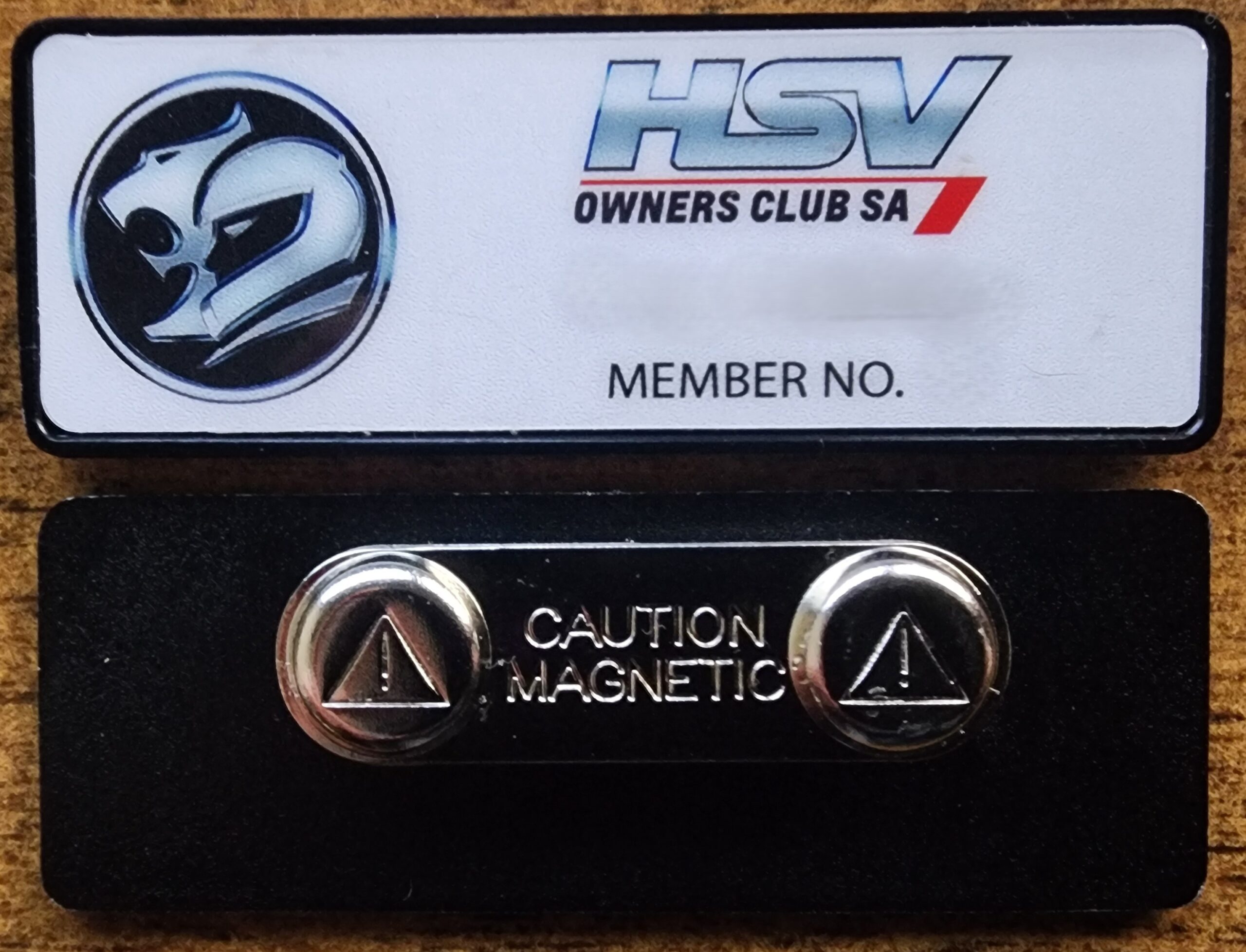 HSVOCSA NAME BADGE Financial Members NEWS in Member Jungle for password